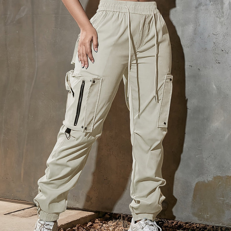 Women's High-Waisted Loose Overalls: Casual, Fashionable, and Comfortable.
