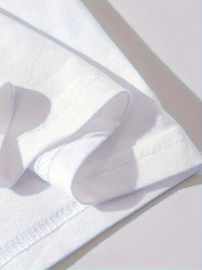 Men'S Poker Card Pattern Summer Casual Crew Neck Short T-Shirt.