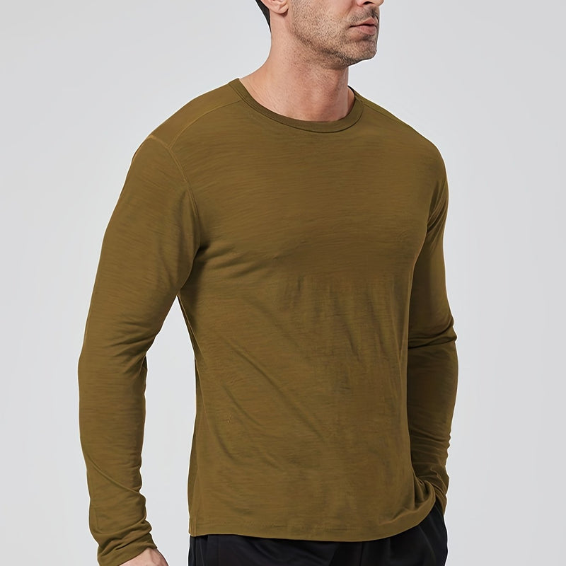 Men's Outdoor Quick-Dry Base Layer for Running, Made of Velvet Velvet.