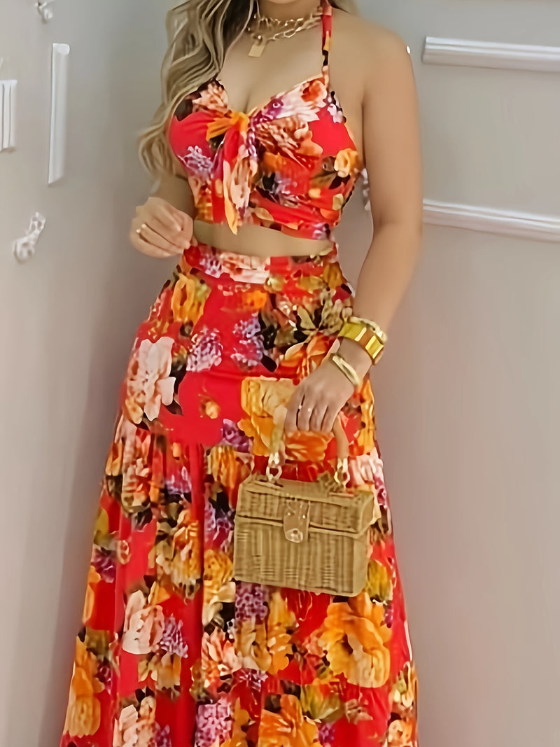 Women's Middle Eastern CBR Style Popular Floral Print Vacation Casual.