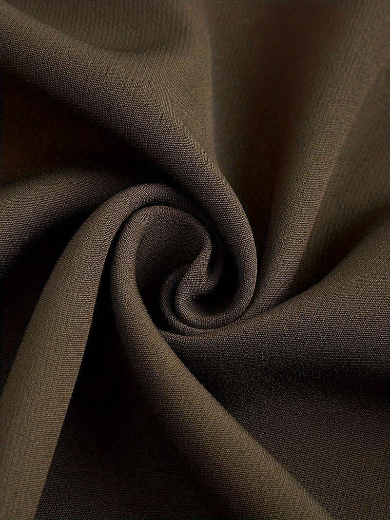 Men'S Classic Embroidered Suit, Summer Mid-Sleeve Top.