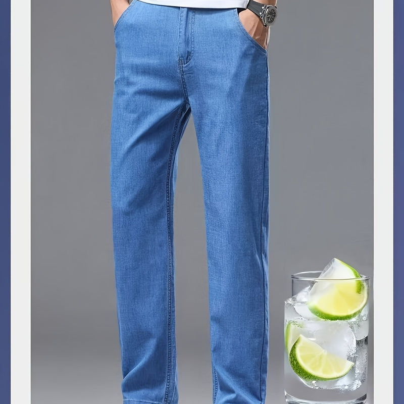 Men’s Ultra-Thin & Super Soft Breathable Summer Stretch Jeans.