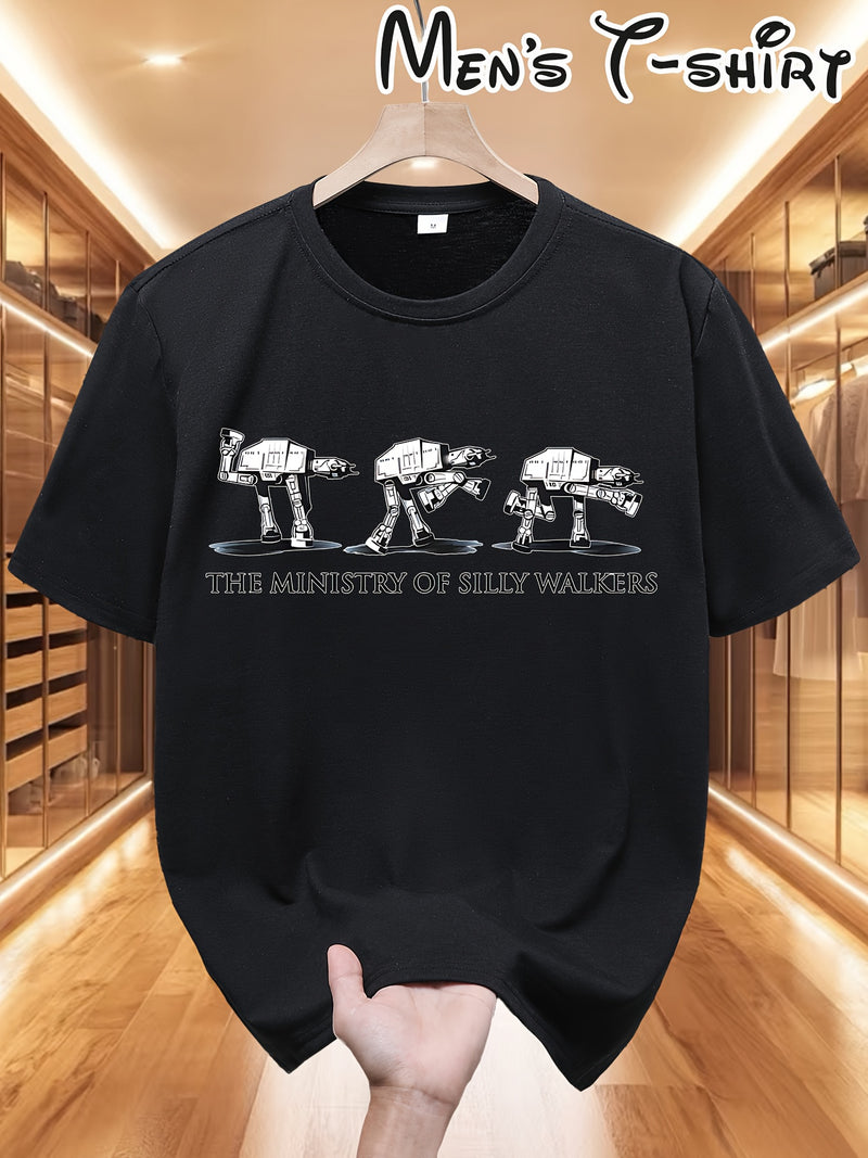 Star Wars AT-AT Walking Machine Fun Printed T-shirt for Men.