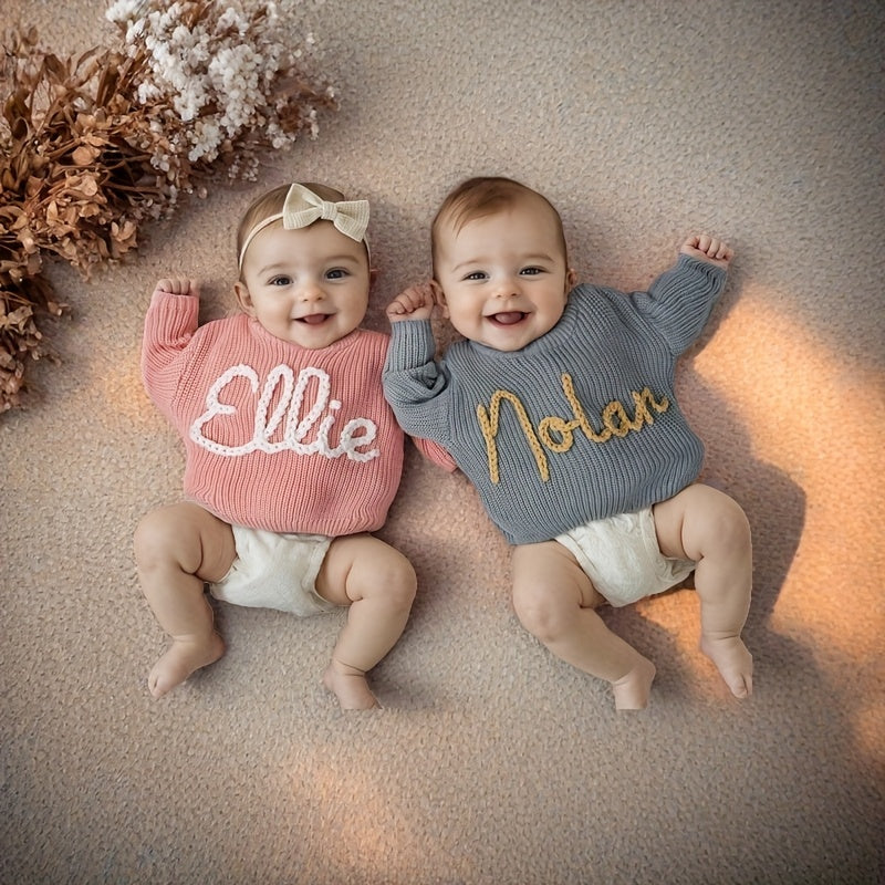 Customizable Girls' Casual Sweater.