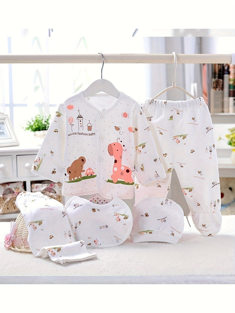 Newborn Baby Clothing Underwear Set Newborn Baby Going Out Suit 0-3 Months.
