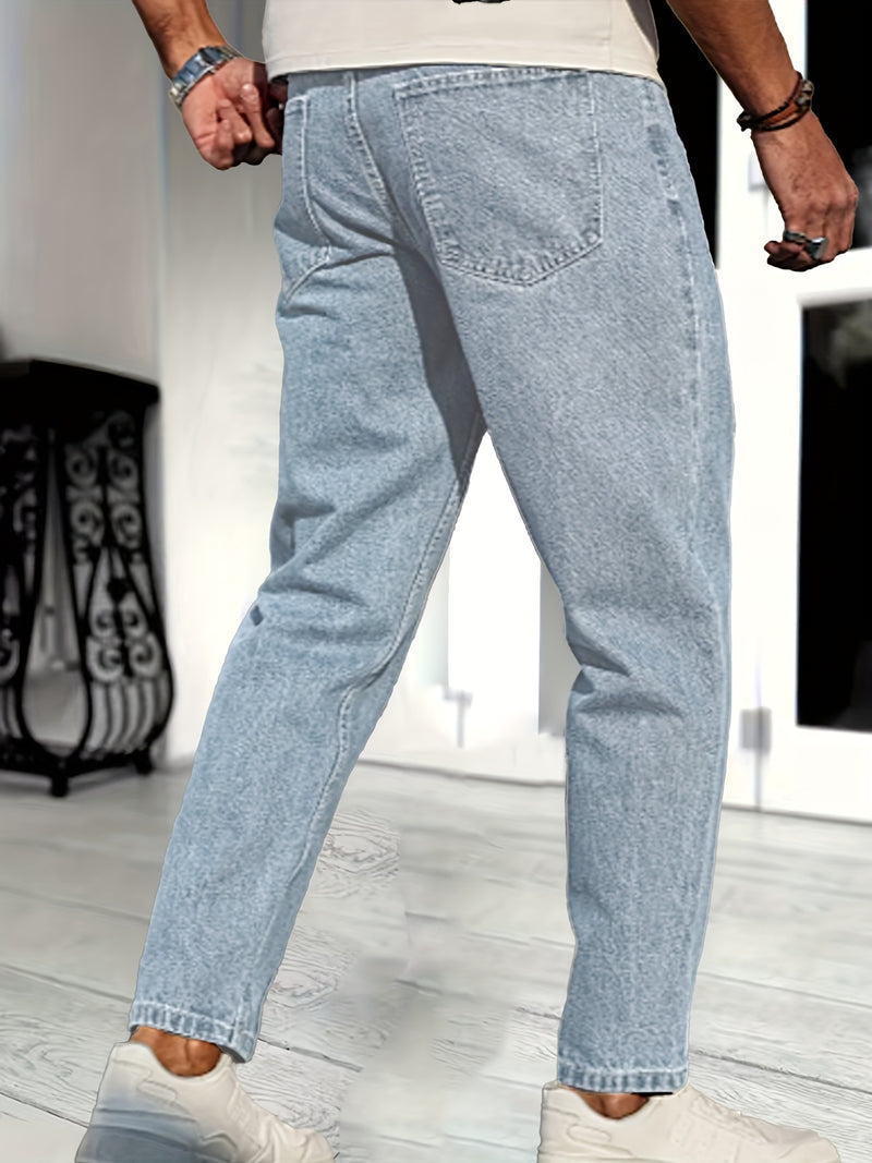 Men's Casual Stretch Denim Trousers.