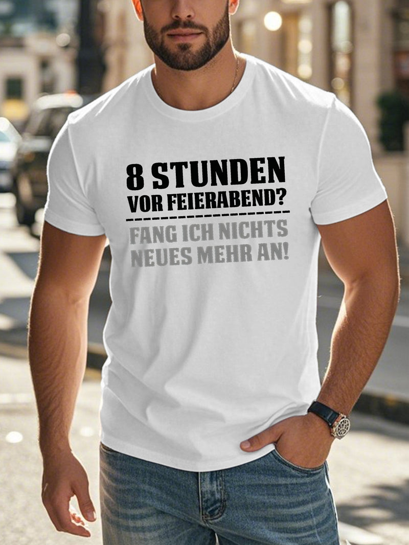 Men’s German Fun Proverbs Crinkle Plus Size T-Shirt.