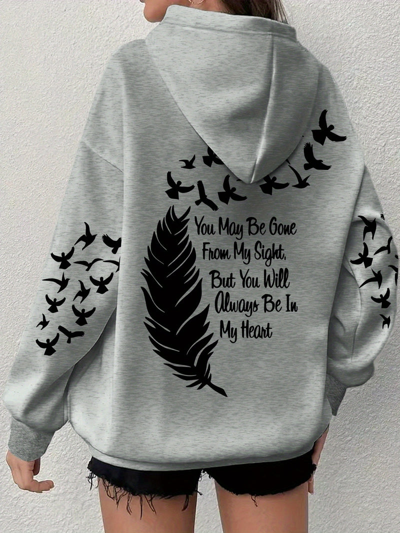 Women's Comfortable Graphic Hoodie.