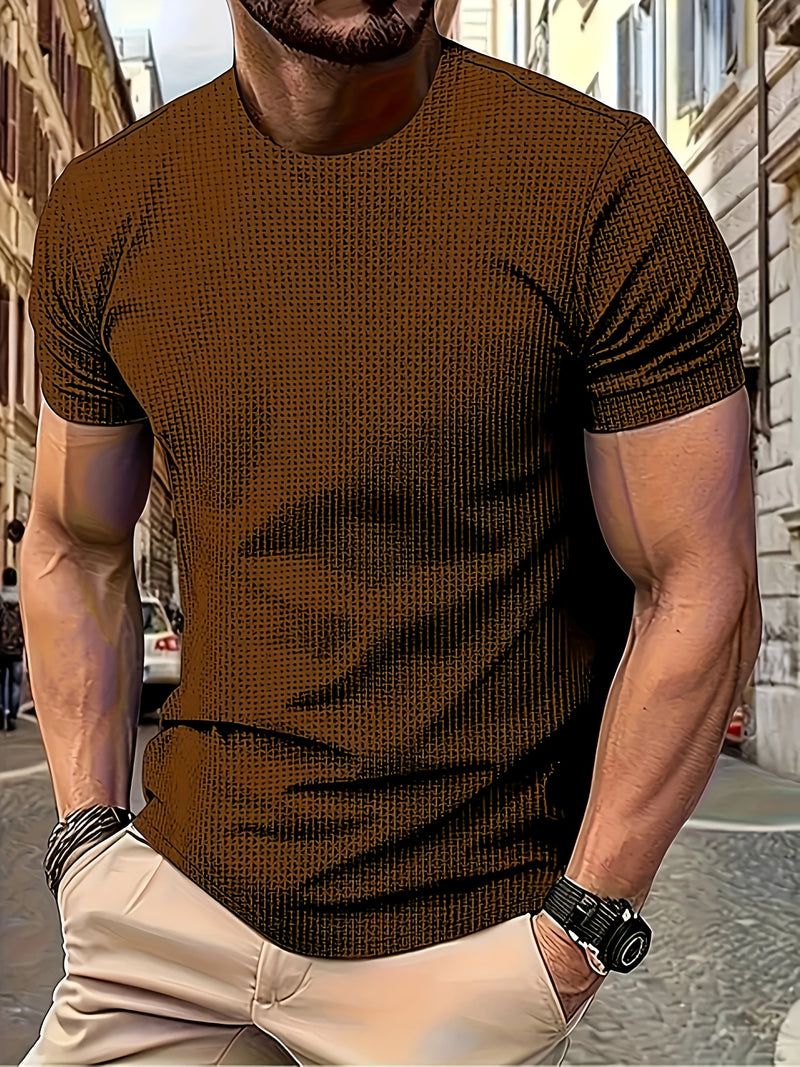 Men's T-Shirt, Cool And Breathable with a Round Neck And Short Sleeves.