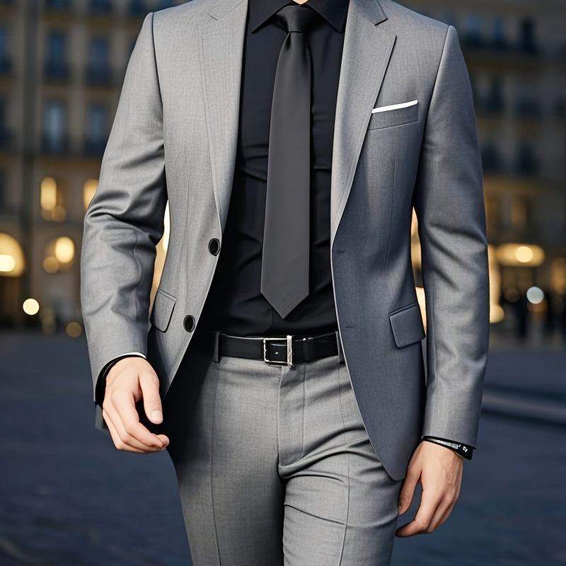 Men's Two-Piece Suit, Perfect for Weddings, Parties.