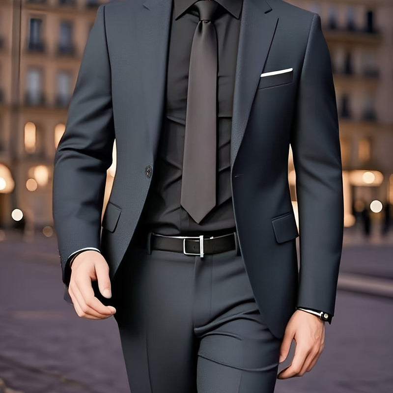 British Vintage Men's Two-Piece Suit Set.