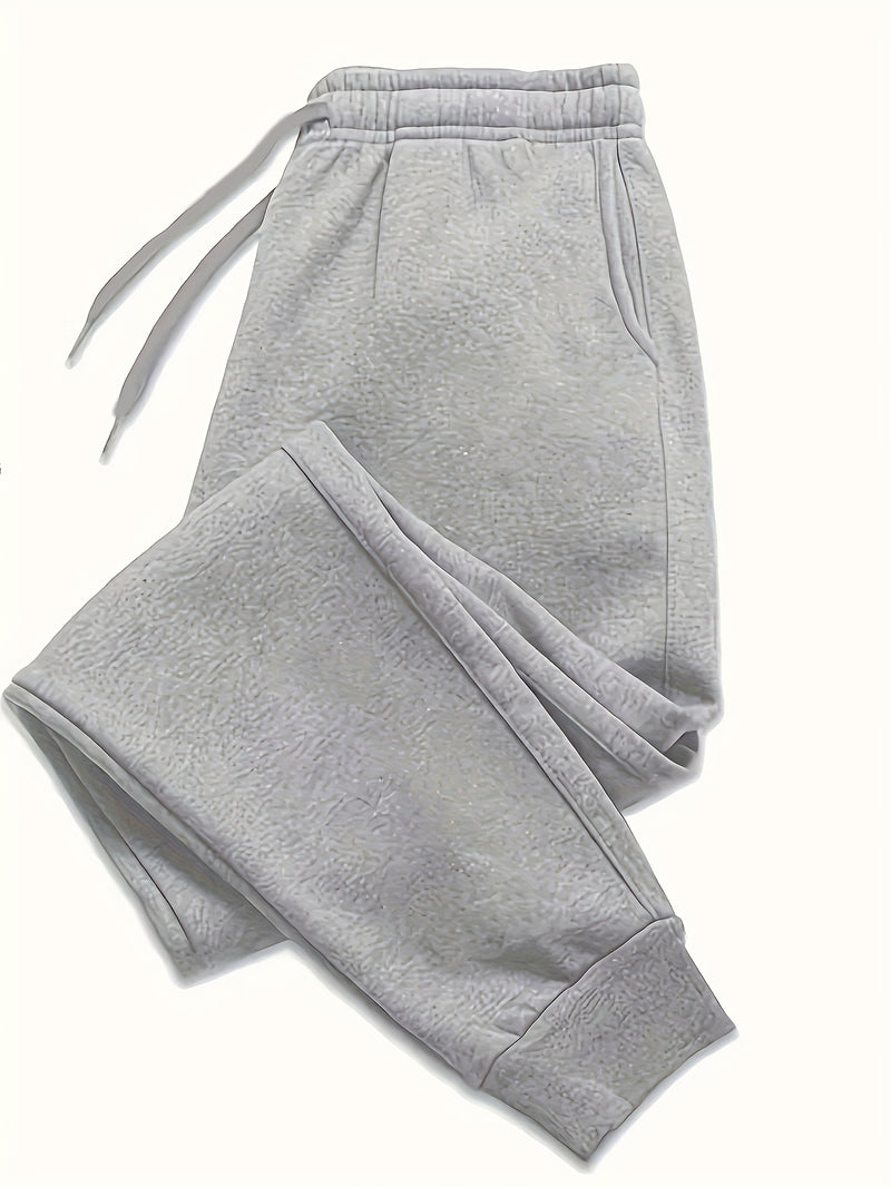 A Pair of Men's Casual Mid-Waist Sports Pants.