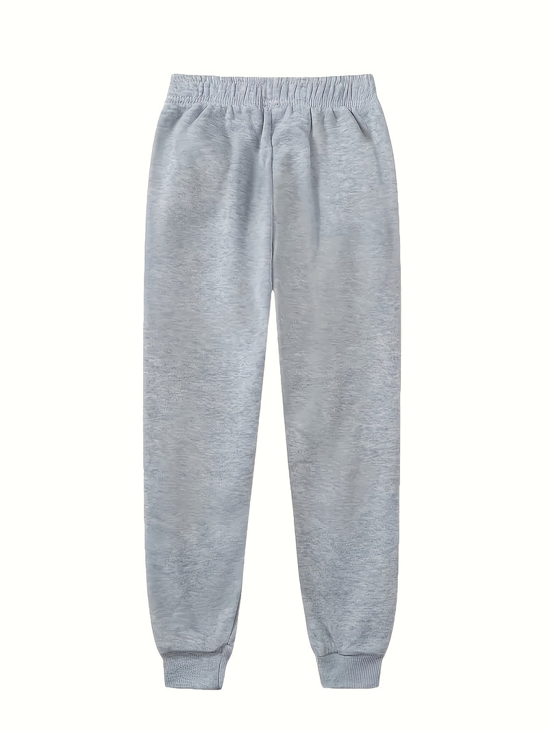 A Pair of Men's Casual Mid-Waist Sports Pants.