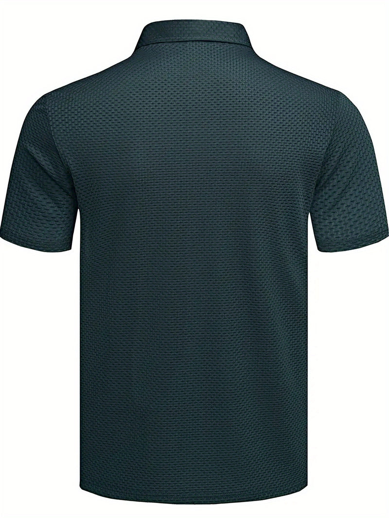 Plus Size Men's Summer Short Sleeve Shirt.