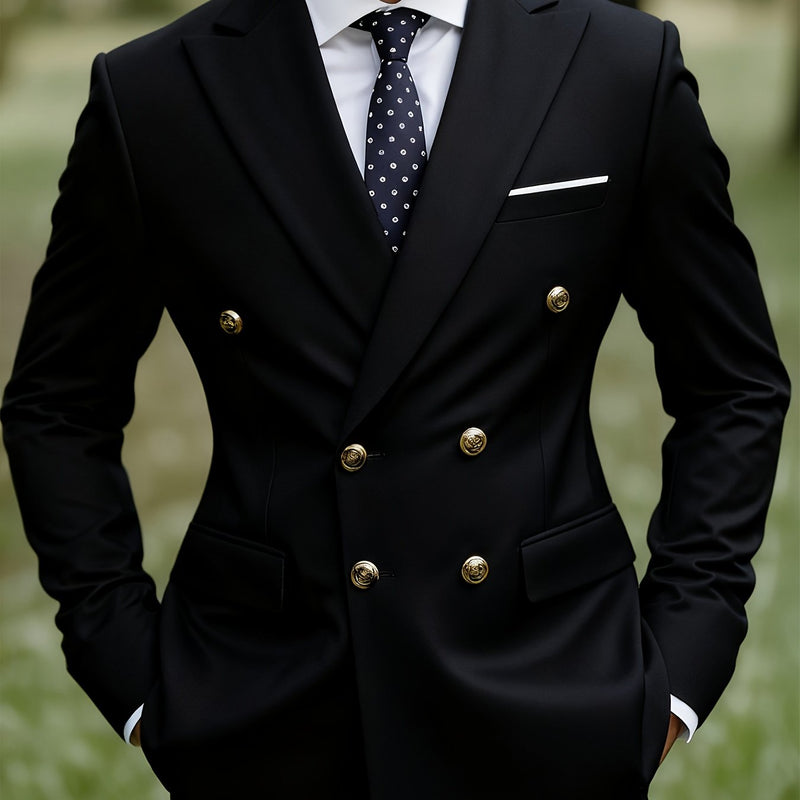 Men'S Premium Two-Piece Suit, Plus-Size Suit Set with Pants.