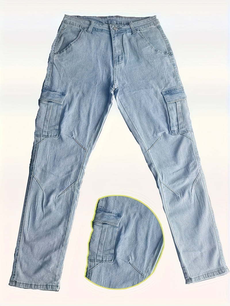 Men's Denim Pants, Multi- Cargo Trousers, Ripped Jeans.