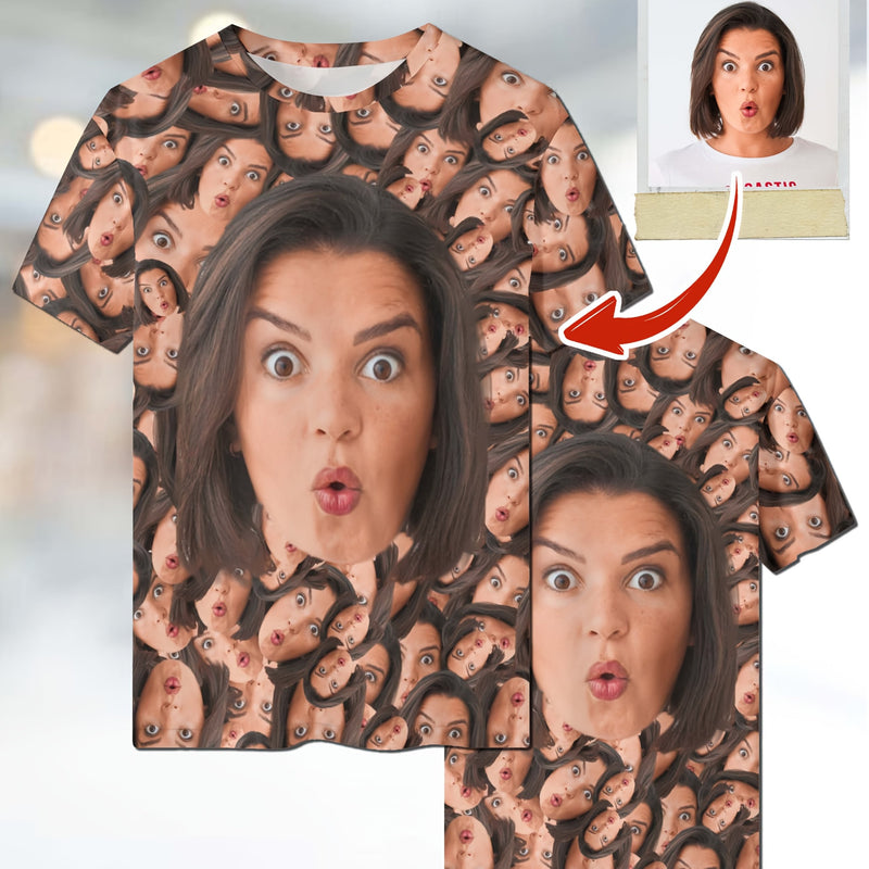 Men's T-Shirt- Personalized Face Print.