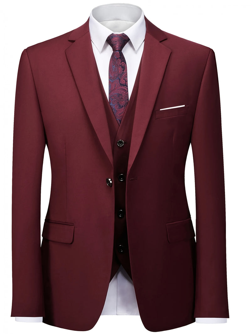 2pcs Classic Suit - Men's Dress Attire.