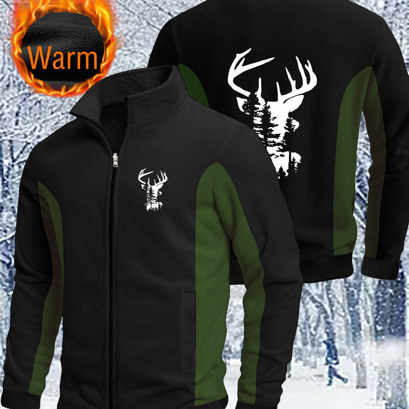 Men's Jacket Golf Stand Collar - Lined Thickened Top Men's Outerwear.