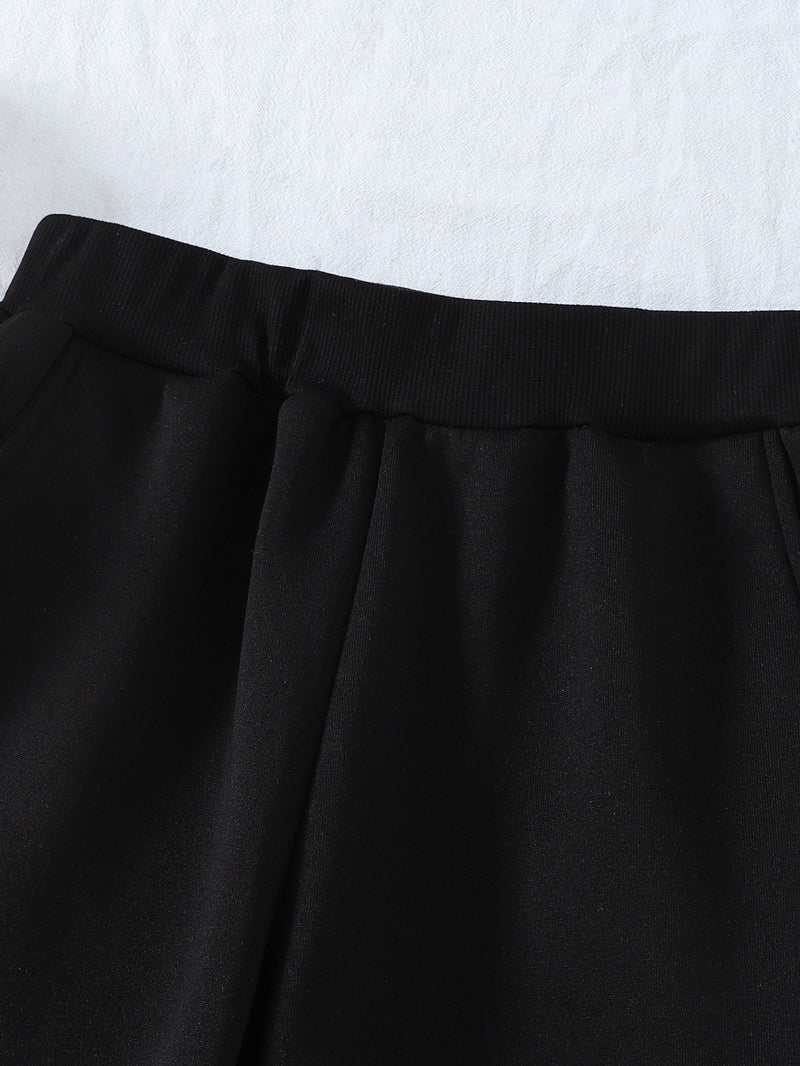 Women’s Two-Piece Set, Short-Sleeved T-Shirt Top And Casual Pants Bottom.