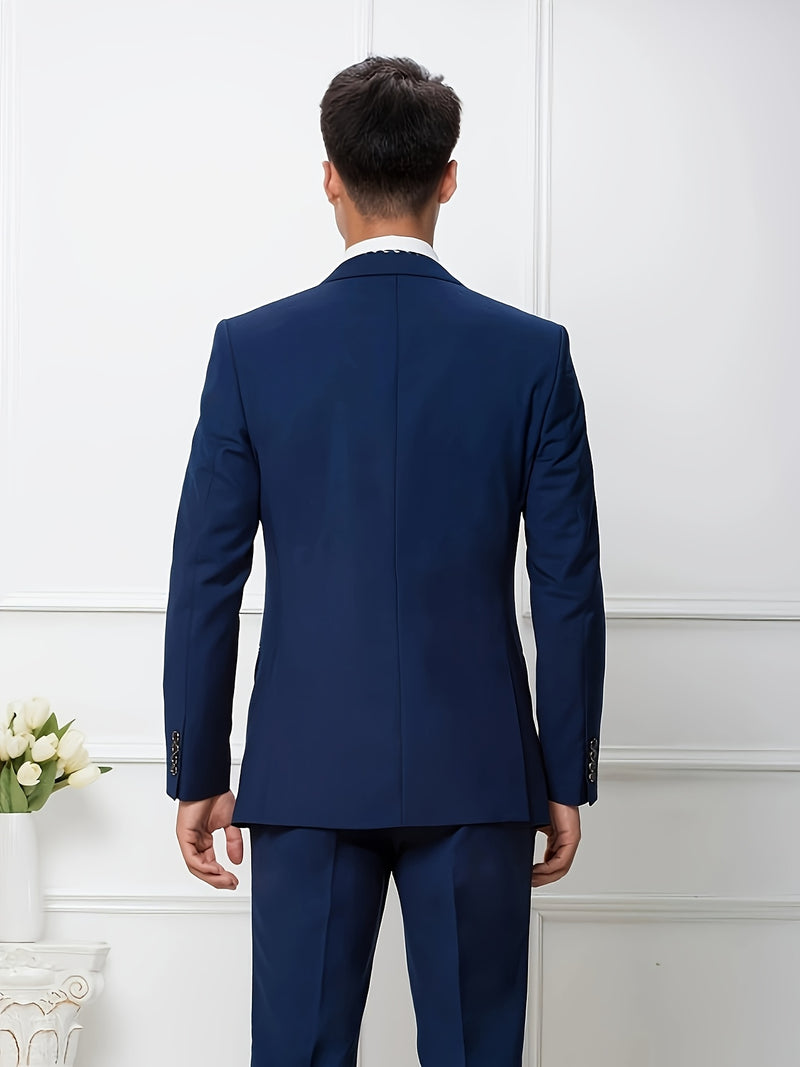 Men's Two-Piece Suit Set.