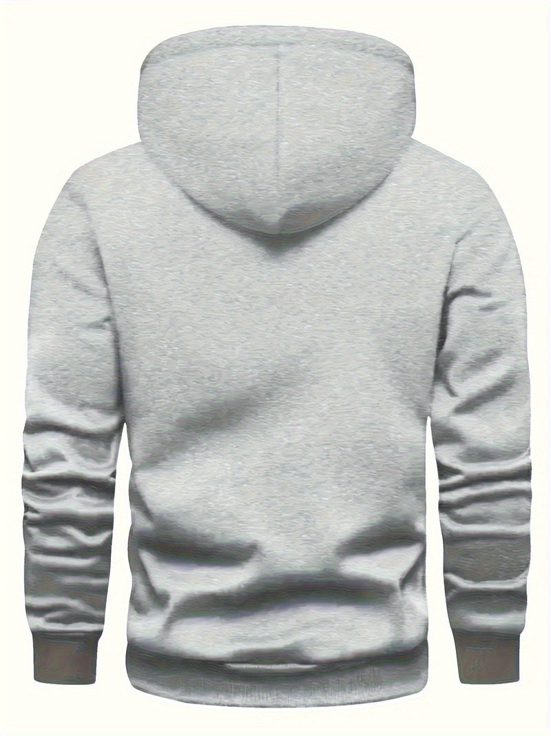 Men's Fleece-Lined Hooded Sweatshirt.