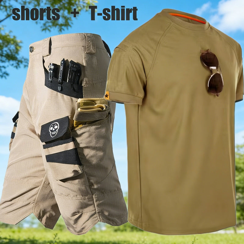 Men's Summer Lightweight Quick-Dry Outdoor Leisure Sports Set.