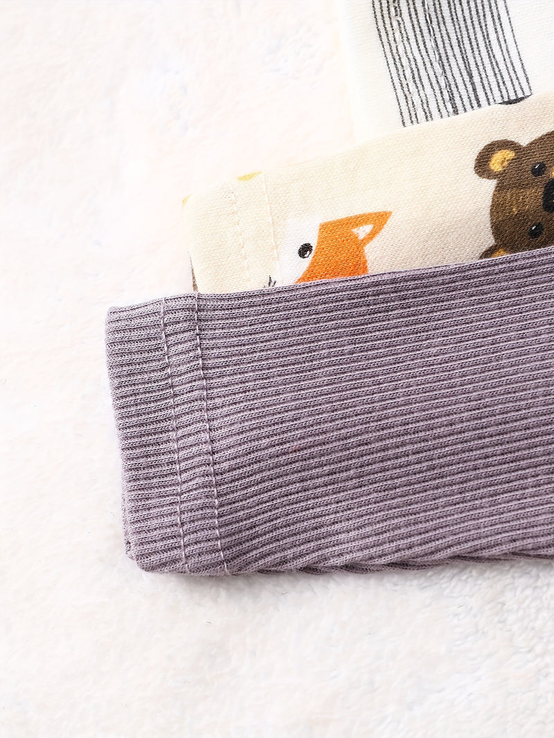 8pcs New Autumn And Winter Long-Sleeve Onesies for Boys And Girls.