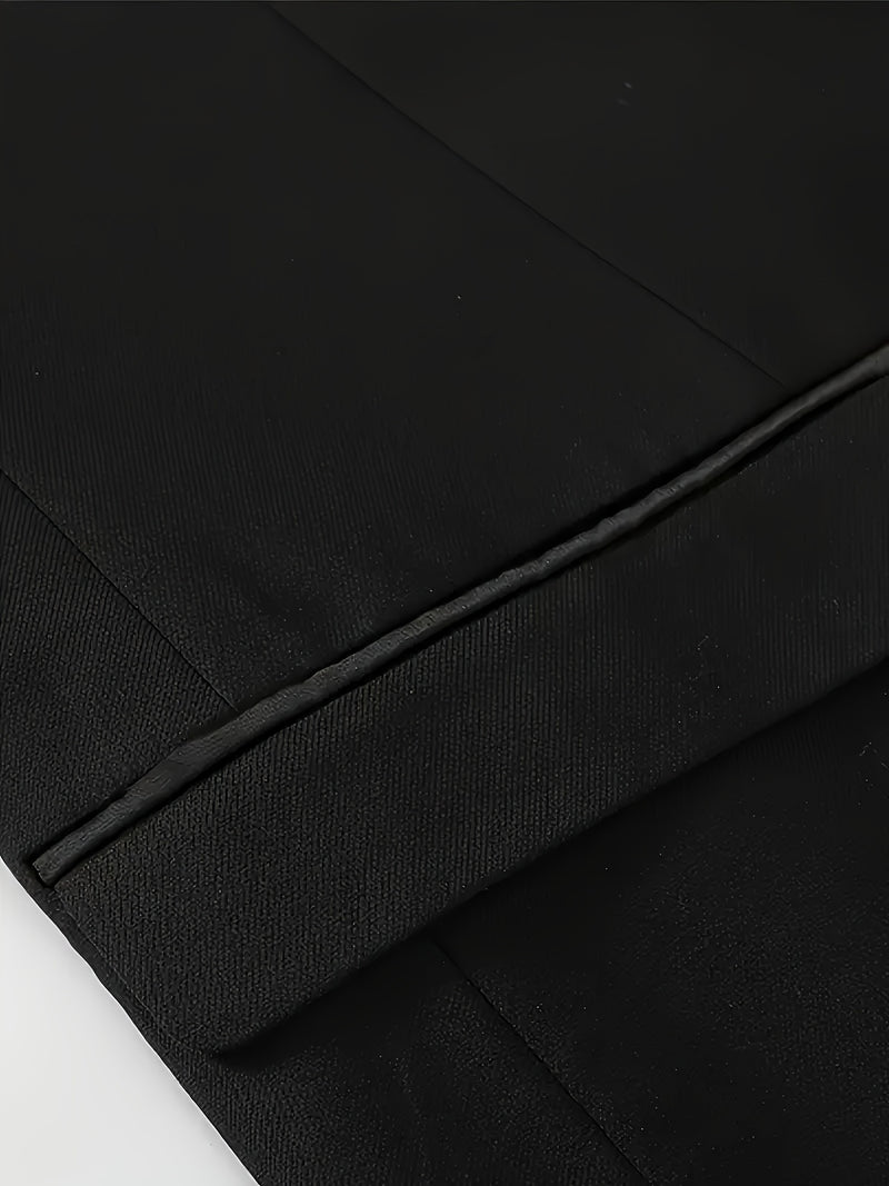 Men's 3pcs Suit Set, Including a Blazer, Vest, And Trousers.
