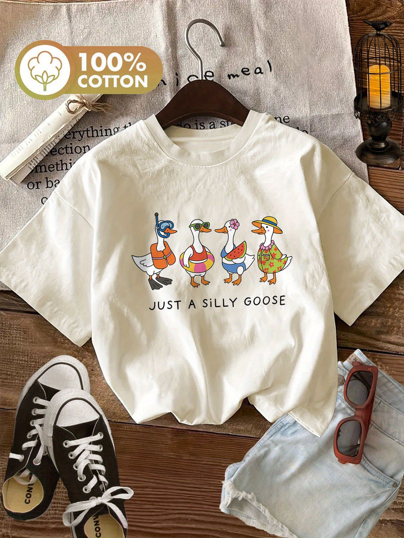 Women’s Round Neck Short Sleeve T-Shirt.