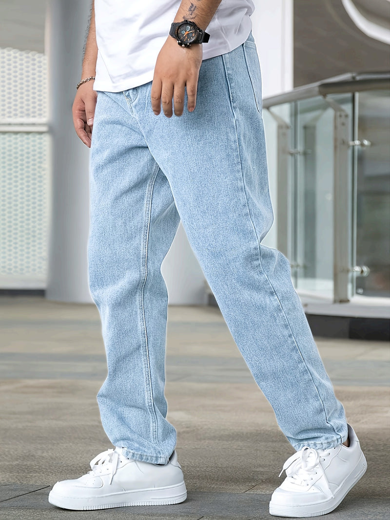 Men's Casual Stretch Denim Long Pants.