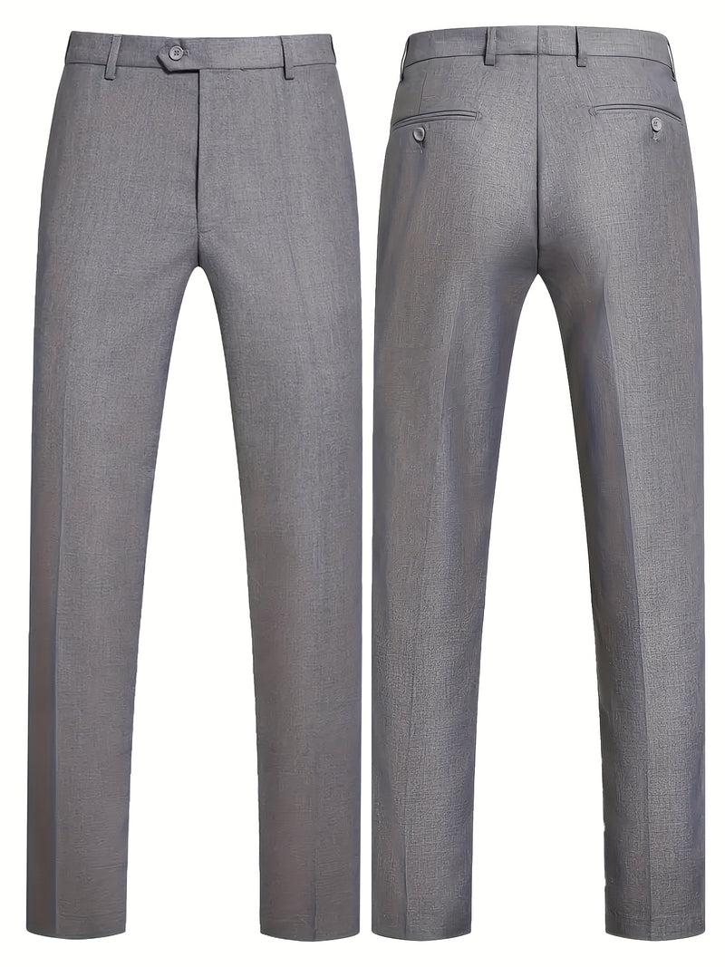 Men's 3pcs Suit Set, Including a Blazer, Vest, And Trousers.