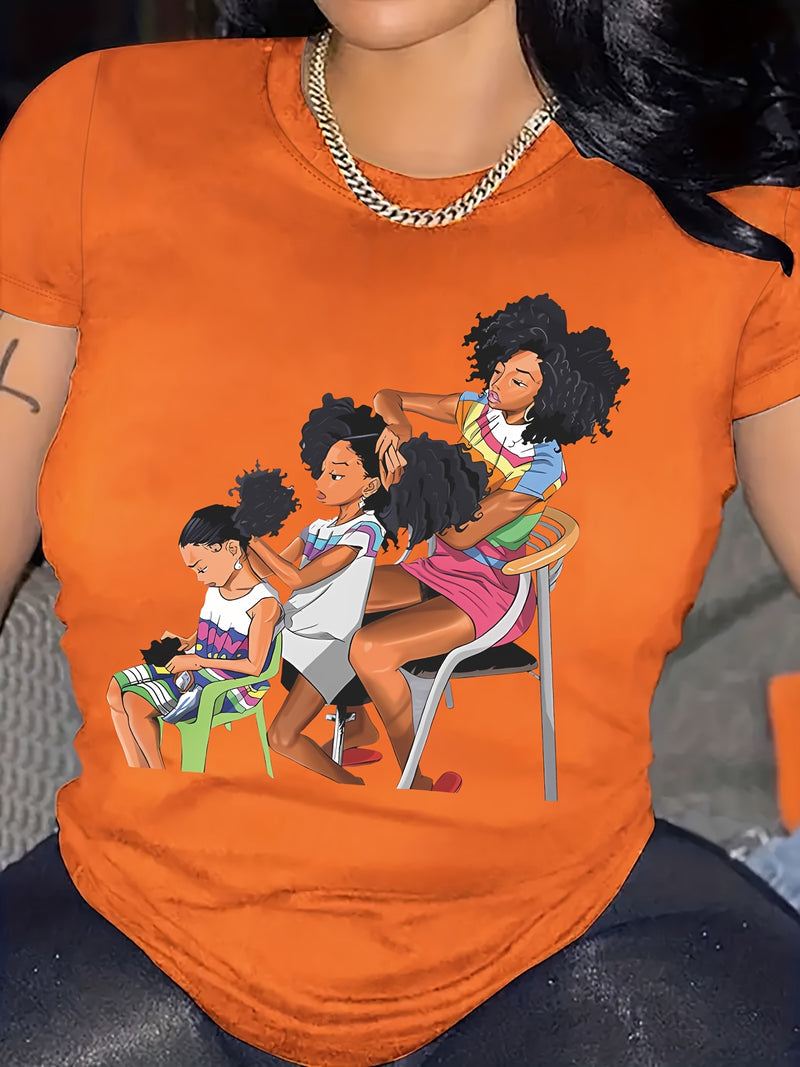 Women’s Portrait Printed T-shirt.