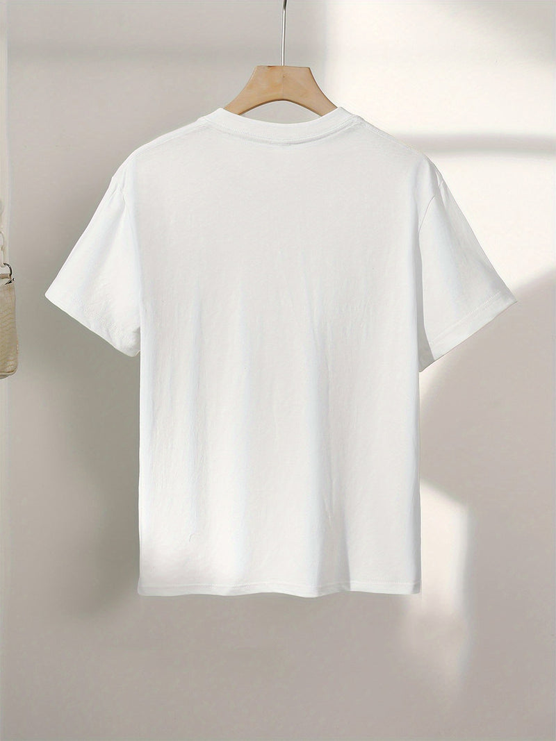 Women’s T-Shirt with Mushroom And Leaf Prints.