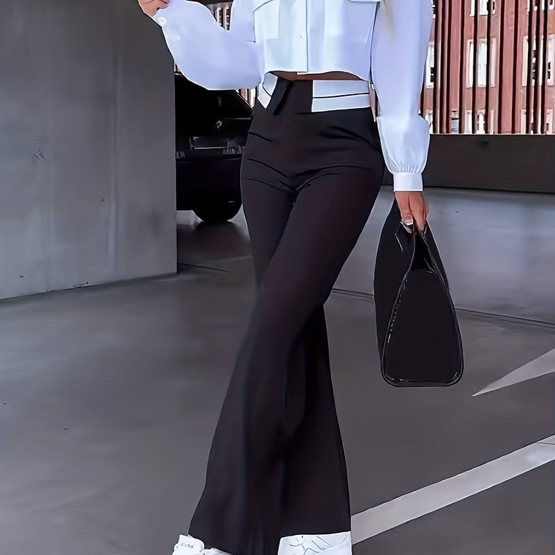 Women's Elegant and Stylish Casual Commuter Color-Matching Outfit Set.