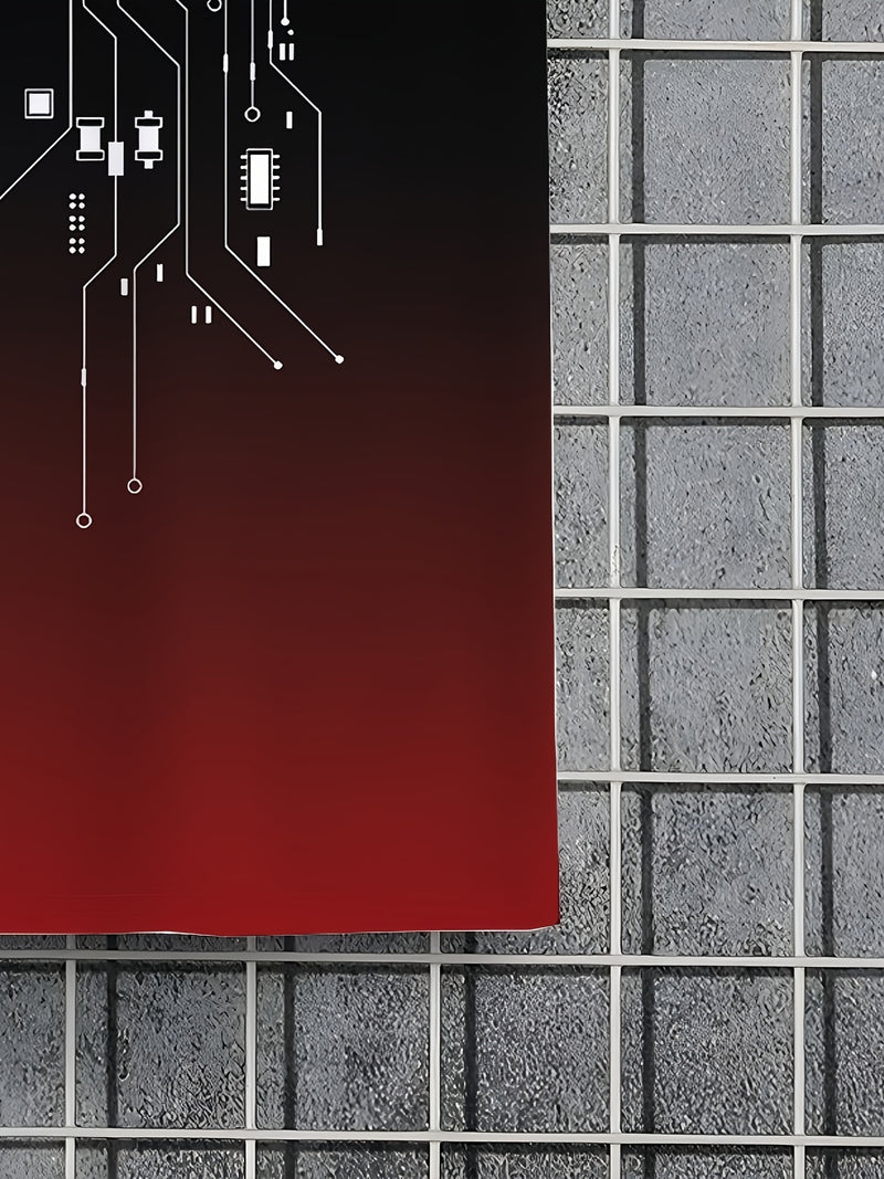 Men's AI Chip Circuit Graphic T-Shirt.