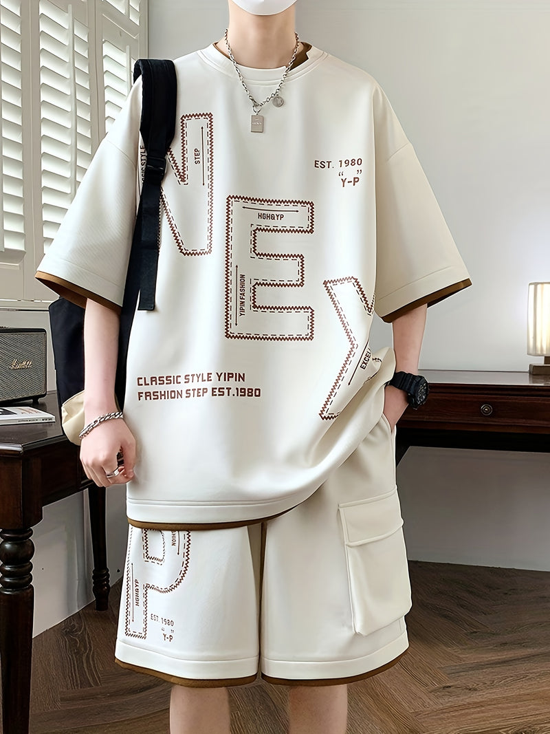 Sportswear Set, Youth Student Casual Two-Piece Outfit.