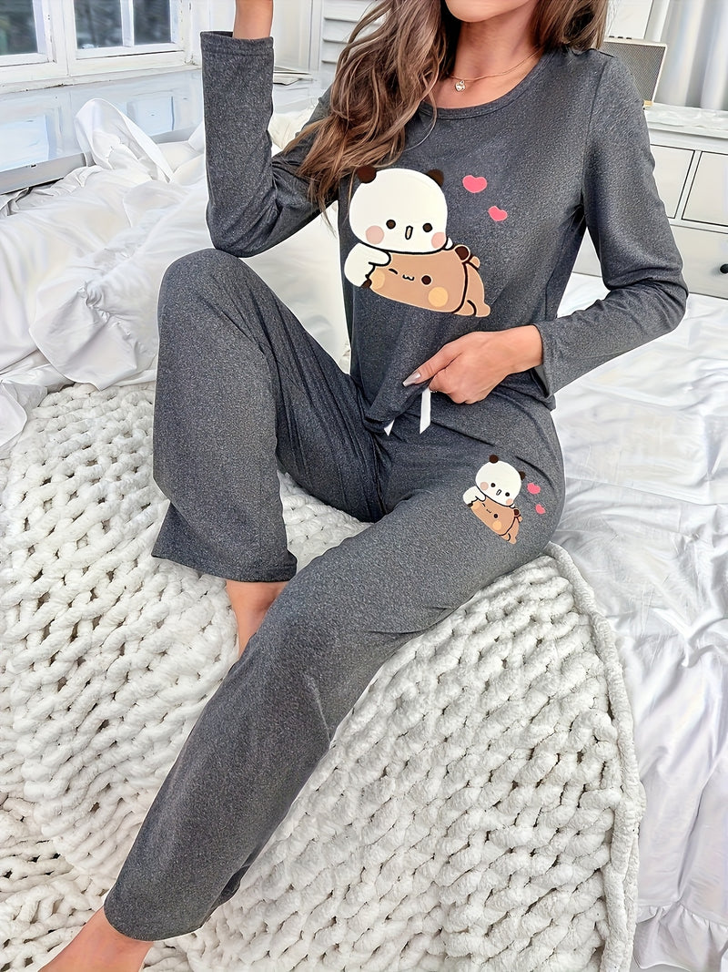 Women's home clothing two-piece set.