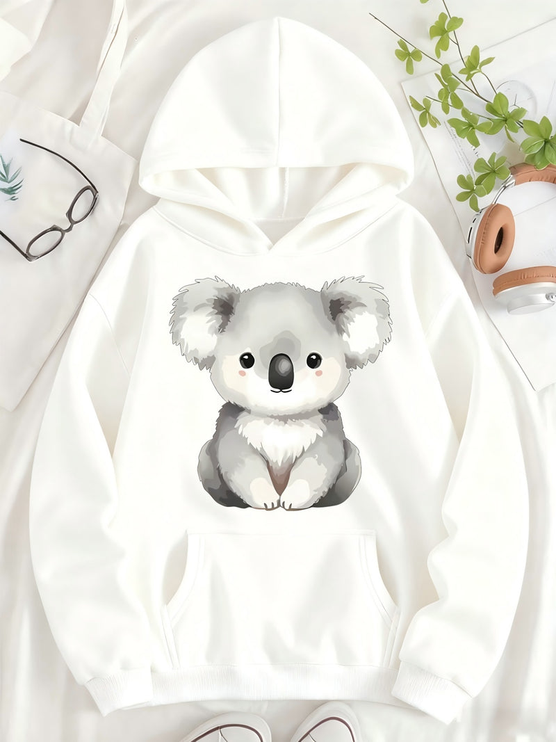 Women's Hooded Pullover with Pocket.