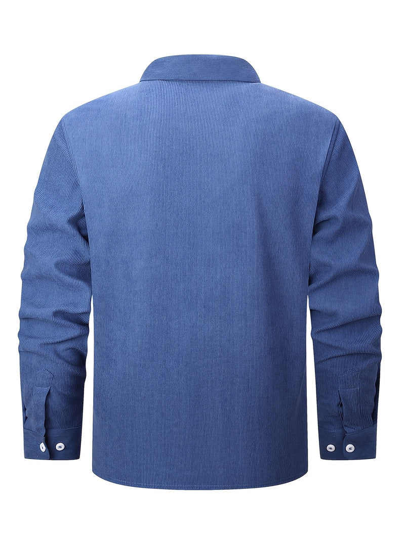 Men’s Shirt Inside Warm Long Sleeve Jacket.
