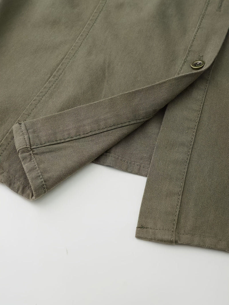 Women's Classic Vintage Dark Green Mature Western Style Slim.