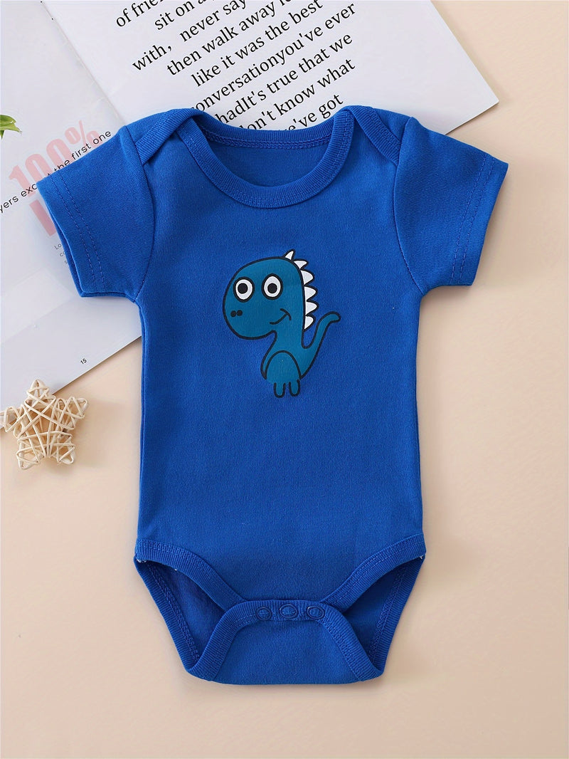 3pcs European and American Style Baby Short-Sleeve Bodysuit Romper Set.
