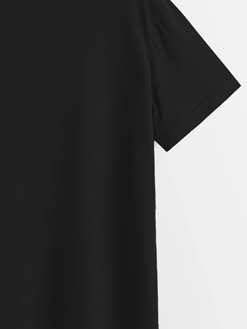 Women's Casual Graphic Print T-Shirt and Shorts.