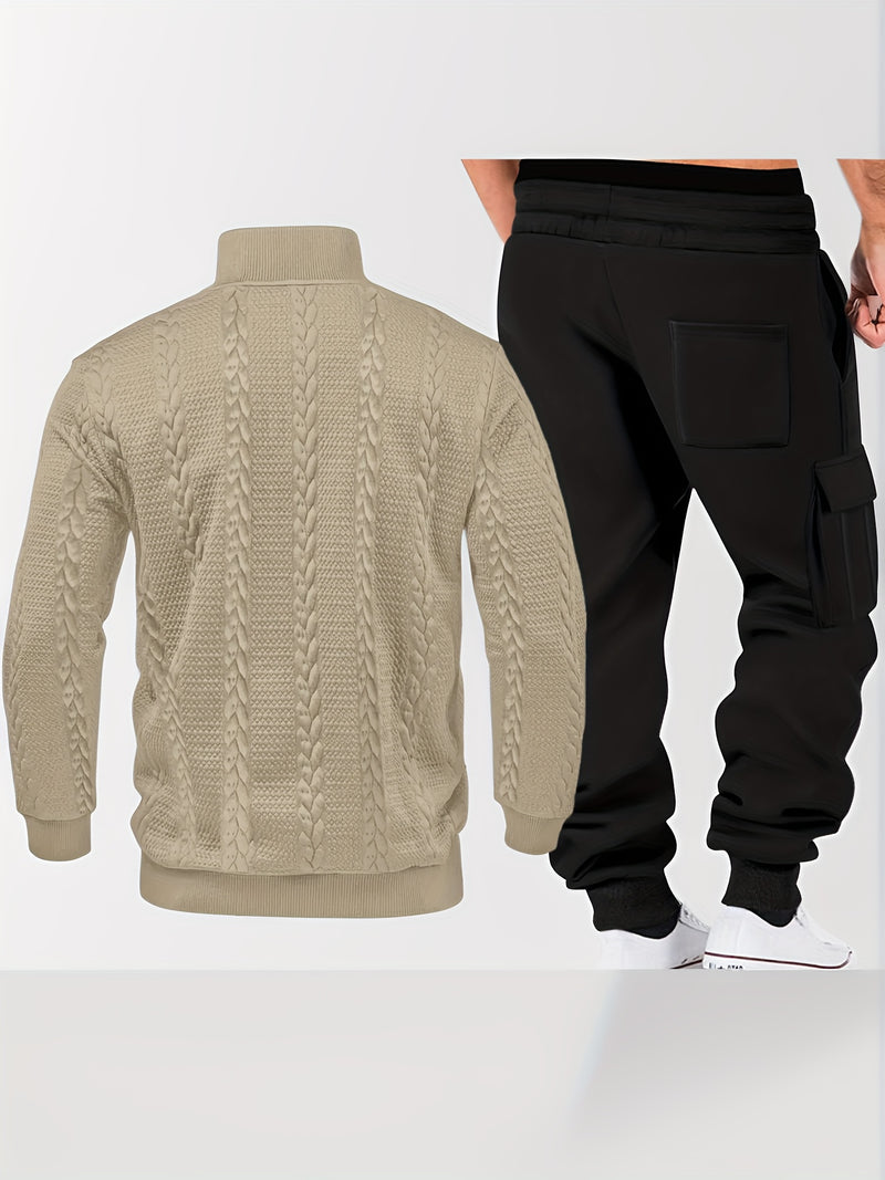 Men's Autumn/Winter Two-Piece Set.