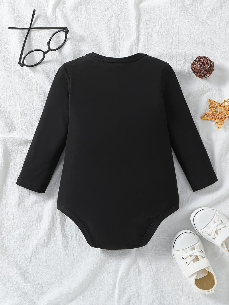 Custom Logo for Autumn And Winter Long-Sleeve Triangle Bodysuit for Baby Girls And Boys.