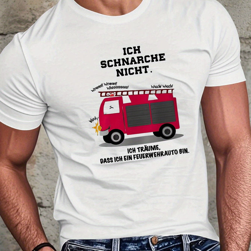 Men’s Humorous Short-Sleeved Summer T-Shirt.