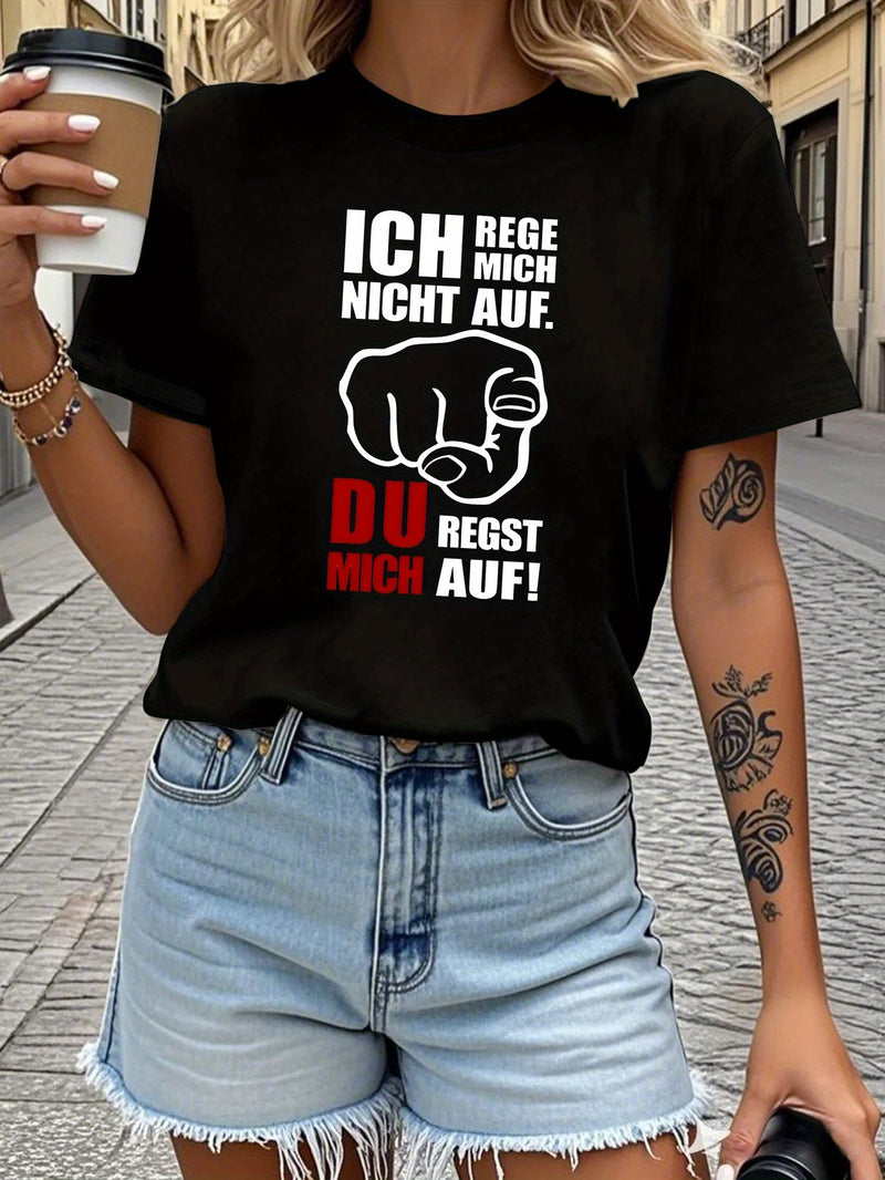Women's Funny German Saying T-Shirt.