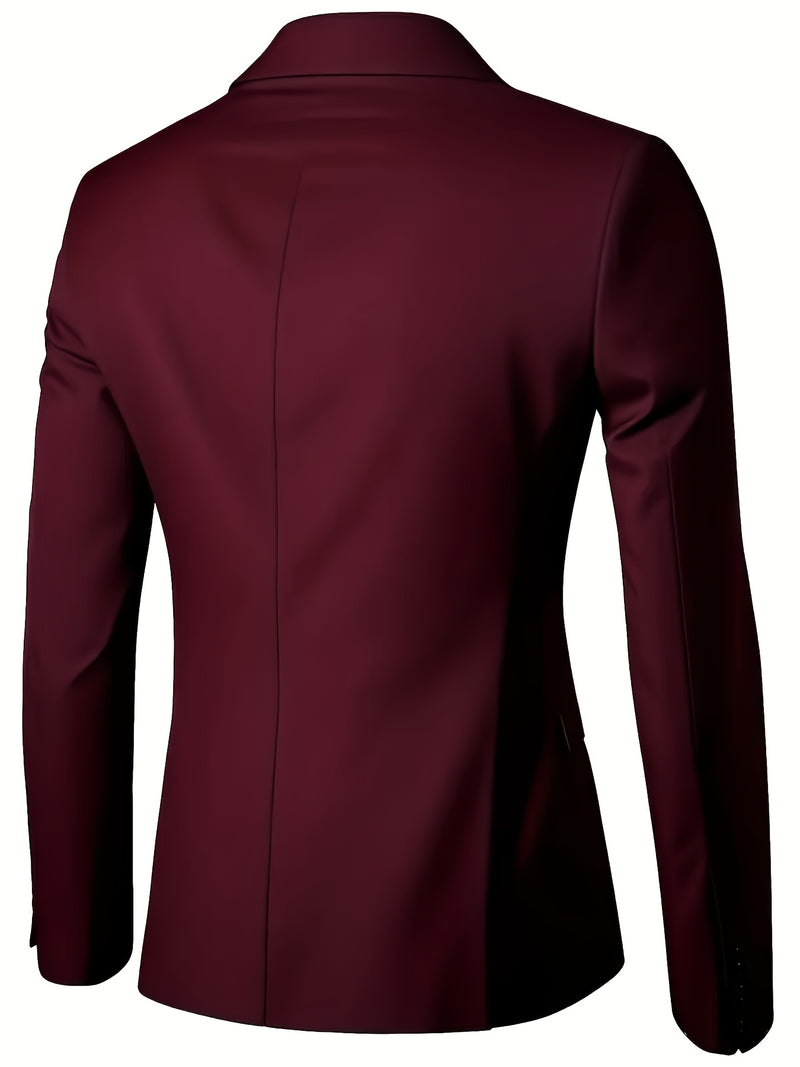 Men'S Premium Two-Piece Suit, Plus-Size Suit Set with Pants.