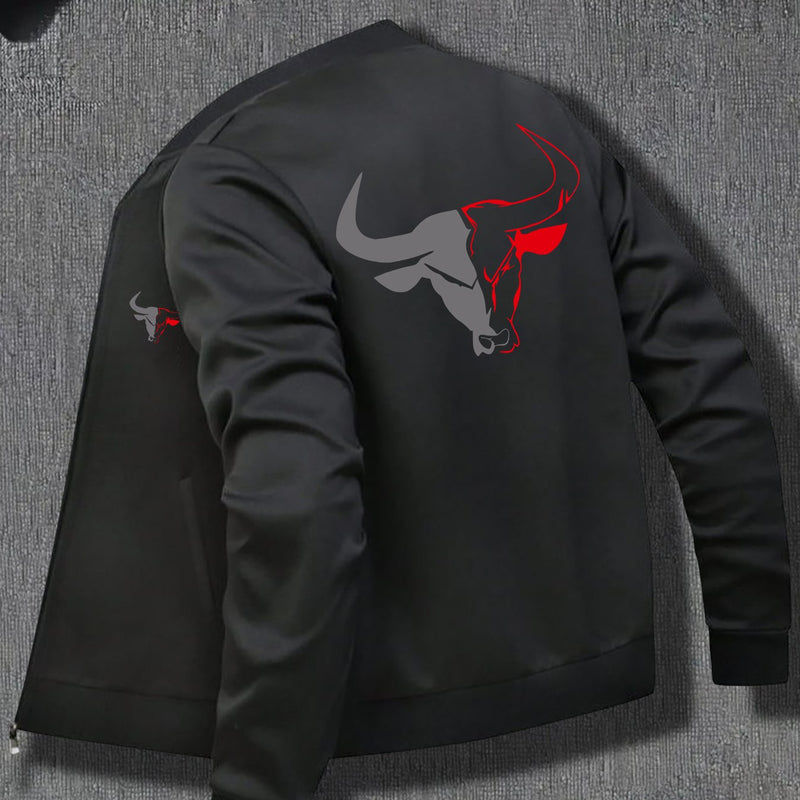 Men'S American-Style Casual Zip-Up Jacket for Spring And Autumn.