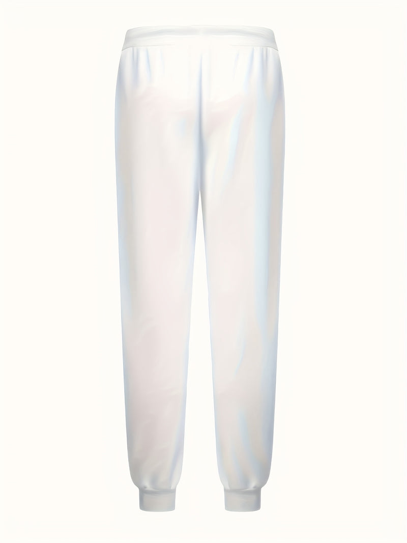 Men's New Fashion Letter Print Trendy Casual Sports Pants.